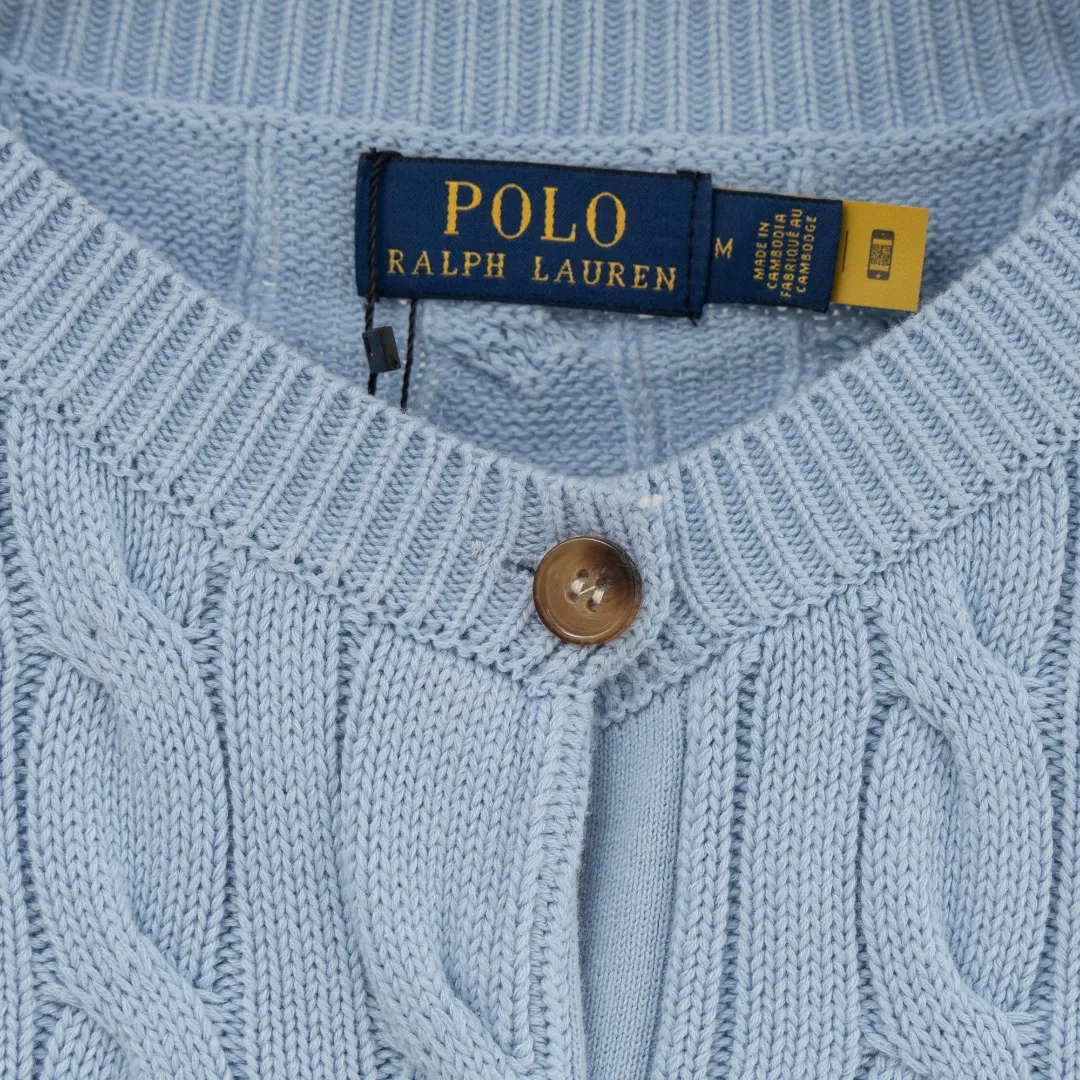 P290 top version (different currencies) You can scan the code to enter the official website. Style: Ralph Lauren POLO Ralph Lauren small label embroidered knitted cardigan jacket. Color: Picture color. Size: S-XL. Fabric: pure cotton. Accessories: full set of customized accessories. No gender distinction. Same style for men and women.